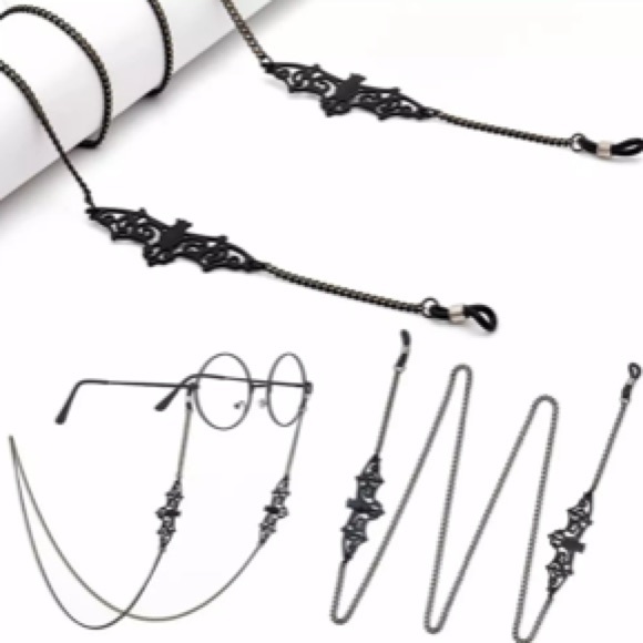 Black Bat chain for sunglasses or glasses - Picture 6 of 6
